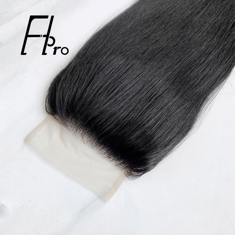 High Quality 4x4 Transparent Lace Closure Straight Natural Hair Line